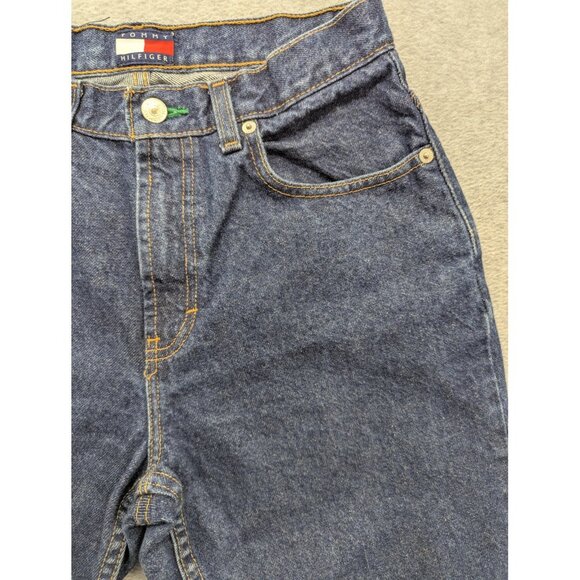 Vintage Tommy Hilfiger Jeans Womens 6 Blue High Rise Straight 100% Cotton 90s - Picture 3 of 14